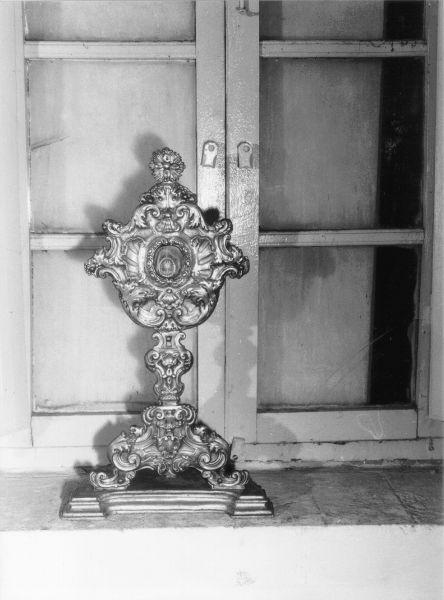 reliquiario - a ostensorio - ambito toscano (prima metà sec. XVIII)