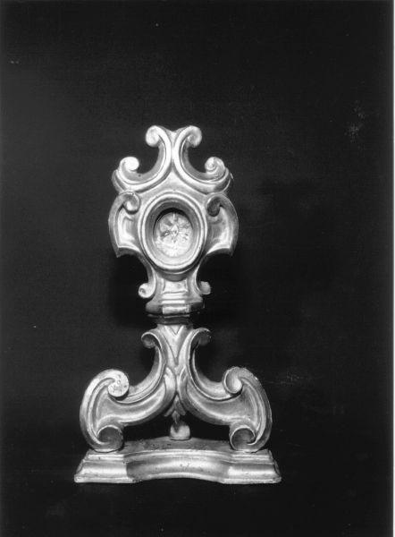 reliquiario - a ostensorio - ambito toscano (metà sec. XIX)