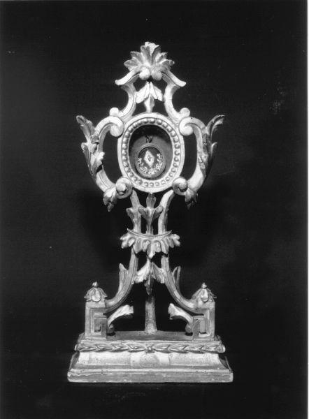 reliquiario - a ostensorio - ambito toscano (metà sec. XIX)