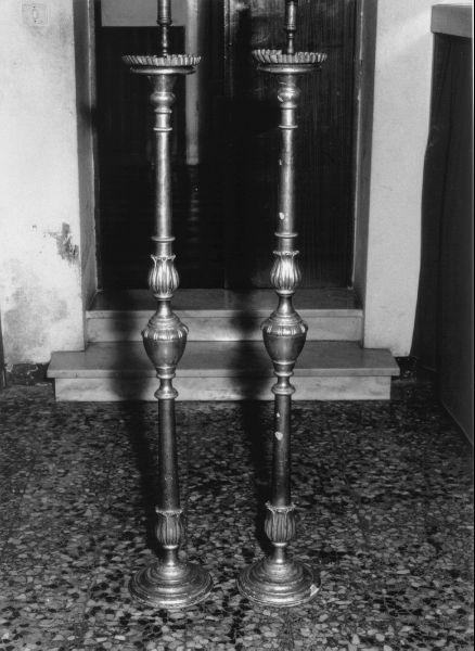 candelabro, serie - ambito toscano (seconda metà sec. XIX)