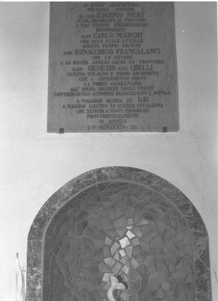 lapide commemorativa - ambito toscano (sec. XX)