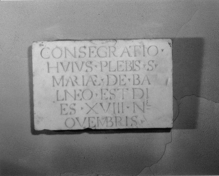 lapide documentaria - ambito toscano (sec. XVI)