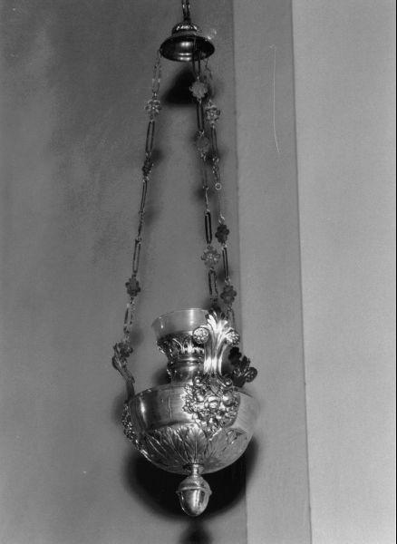 lampada pensile - ambito toscano (seconda metà sec. XIX)