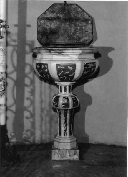 fonte battesimale - ambito toscano (seconda metà sec. XVIII)