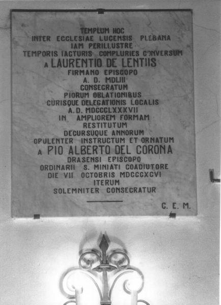 lapide commemorativa - ambito toscano (sec. XIX)