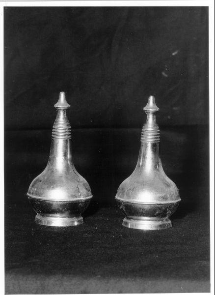 vasetti per oli santi, serie - ambito pisano (inizio sec. XX)