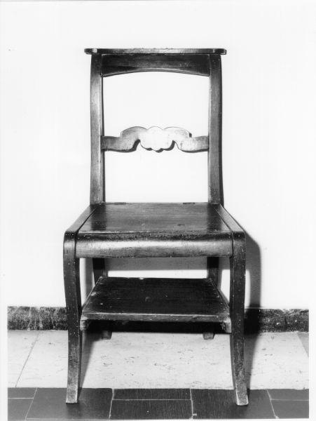 sedia, opera isolata - manifattura pisana (seconda metà sec. XIX)