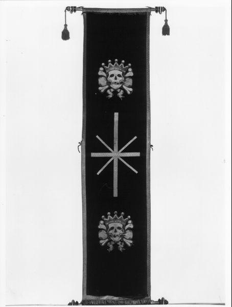 stendardo processionale, opera isolata - manifattura pisana (inizio sec. XIX)