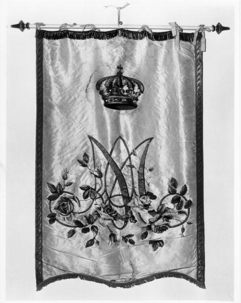 stendardo processionale, opera isolata - manifattura pisana (seconda metà sec. XVIII)