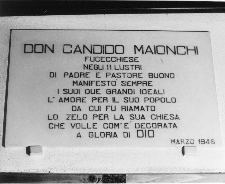 lapide celebrativa, opera isolata - ambito toscano (sec. XX)