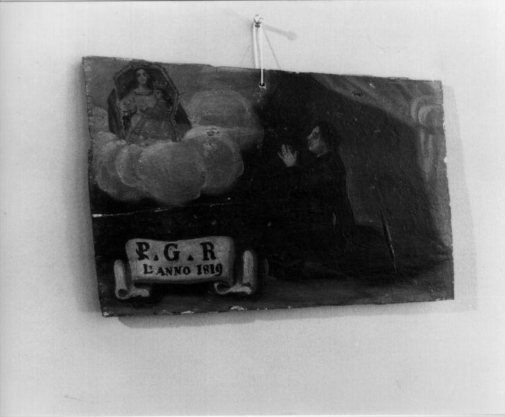 ex voto con Madonna con Bambino (dipinto, opera isolata) - ambito toscano (sec. XIX)