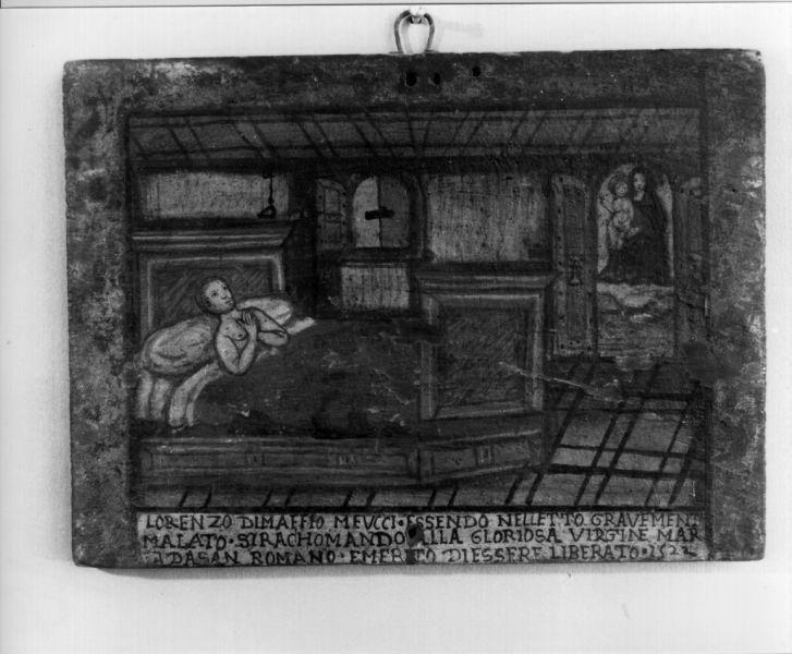 ex voto con Madonna con Bambino (dipinto, opera isolata) - ambito toscano (sec. XVI)