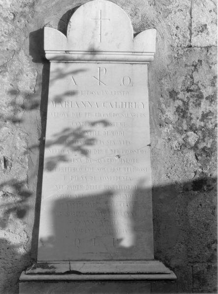 lapide tombale - bottega toscana (sec. XIX)