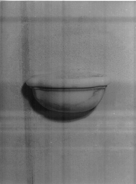 acquasantiera da parete, opera isolata - bottega toscana (sec. XIX)