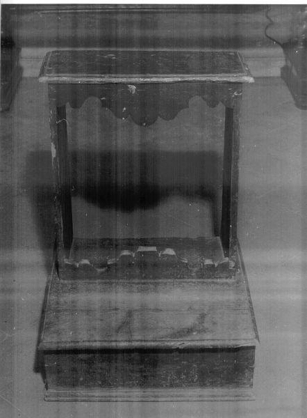 inginocchiatoio, serie - bottega toscana (sec. XIX)