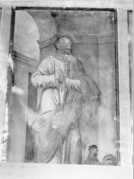 abbraccio di San Pietro e San Paolo prima del martirio (dipinto, complesso decorativo) - ambito toscano (sec. XIX)