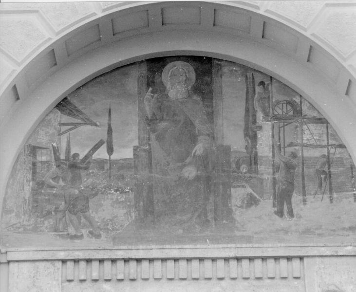 Dio Padre in trono (dipinto, opera isolata) - ambito toscano (sec. XX)