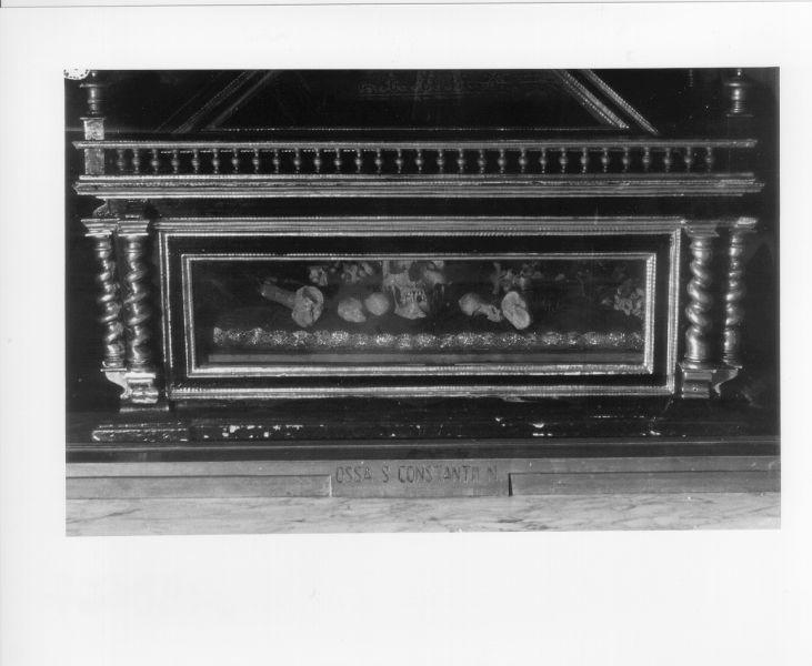 reliquiario a teca - a cassa, opera isolata - bottega toscana (sec. XIX)