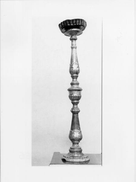 candeliere, serie - bottega toscana (metà sec. XIX)