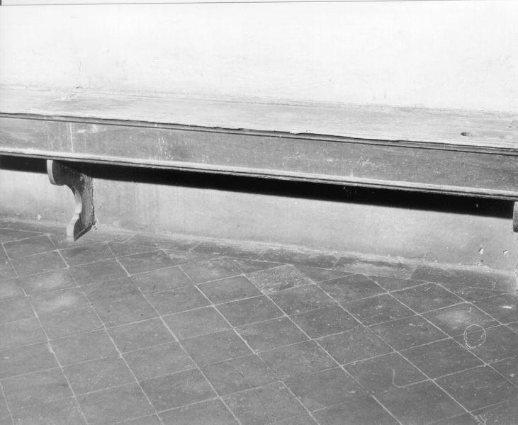 sedile, opera isolata - bottega toscana (fine sec. XIX)