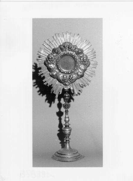 ostensorio - a raggiera, opera isolata - bottega toscana (sec. XVIII)