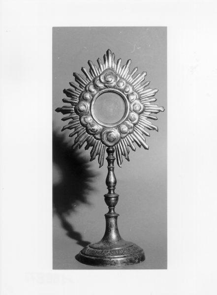 ostensorio - a raggiera, opera isolata - bottega italiana (sec. XIX)