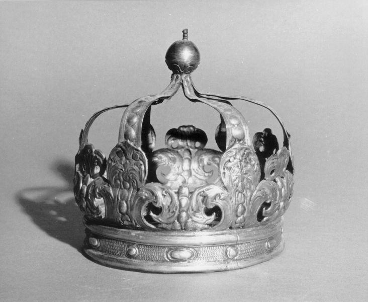 corona da statua, opera isolata - bottega toscana (sec. XVIII)