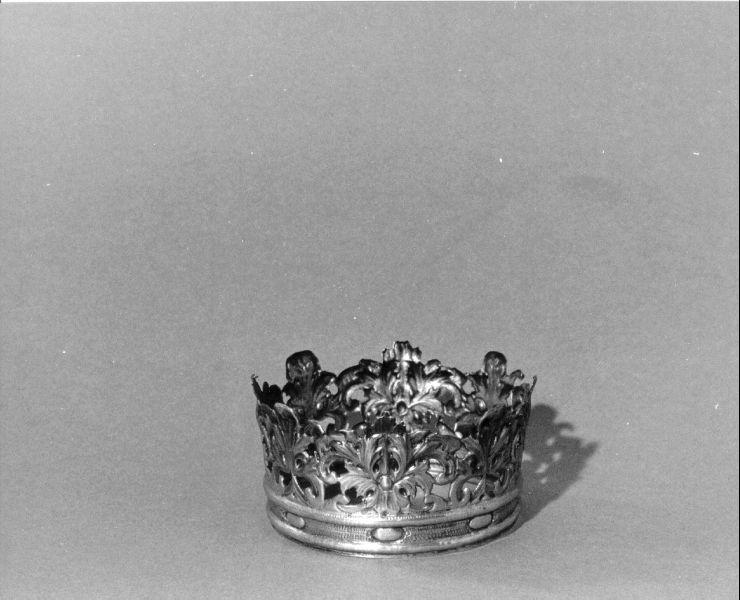 corona di immagine sacra, opera isolata - bottega toscana (sec. XVIII)