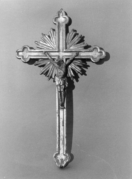 croce da parete, opera isolata - bottega toscana (inizio sec. XIX)