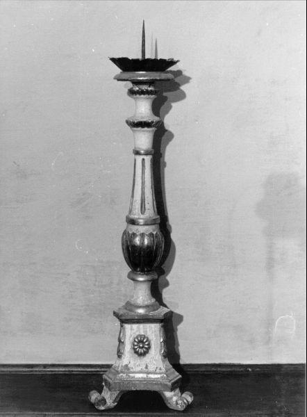 candeliere, serie - bottega toscana (prima metà sec. XIX)