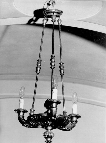 lampadario - a bracci, serie - bottega toscana (prima metà sec. XIX)