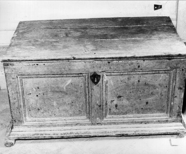 cassapanca, opera isolata - bottega italiana (metà sec. XIX)