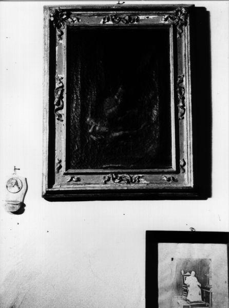 adorazione di Gesù Bambino (dipinto, opera isolata) - ambito italiano (fine sec. XVII)