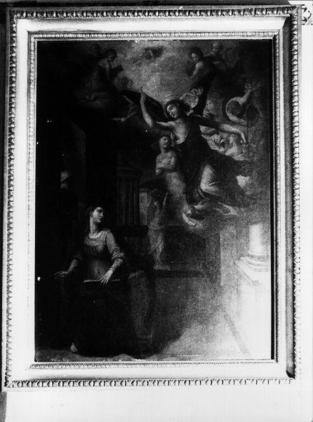 ANNUNCIAZIONE (dipinto, opera isolata) - ambito italiano (fine sec. XVI)