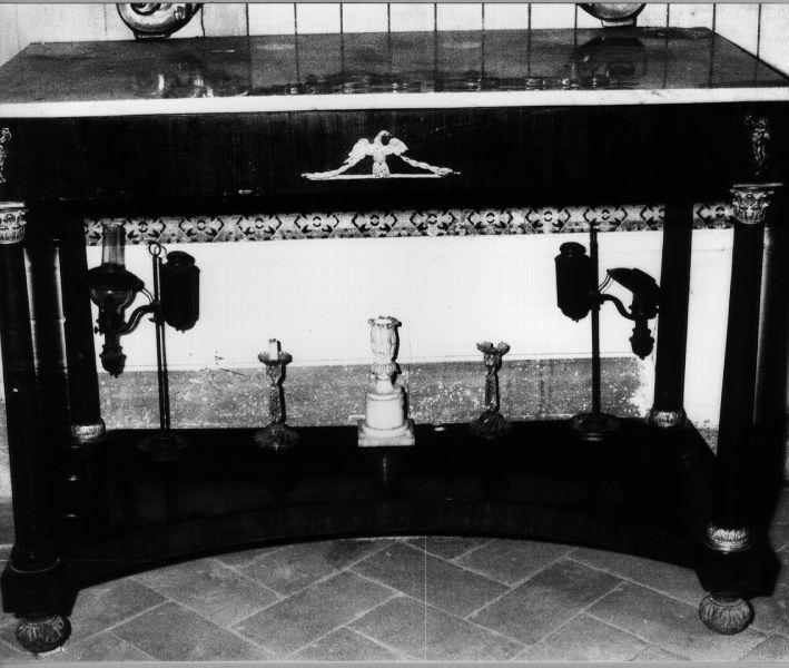 console, opera isolata - manifattura francese (?) (inizio sec. XIX)