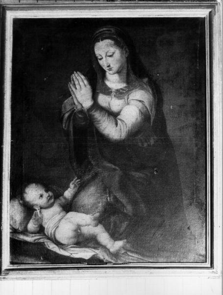 Madonna con Bambino (dipinto, opera isolata) - bottega toscana (seconda metà sec. XVI)