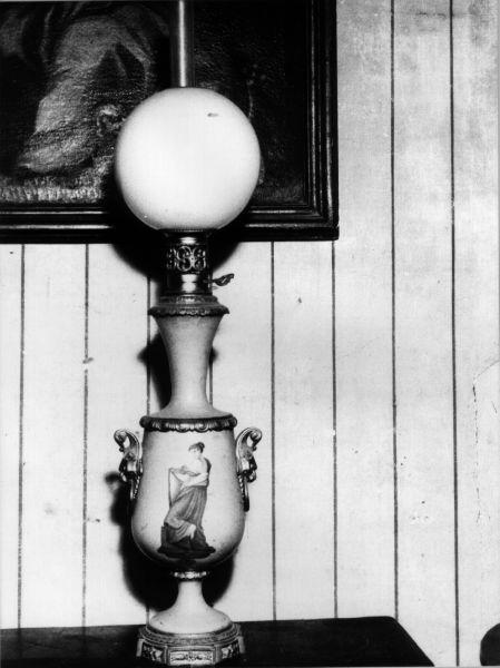 lampada da tavolo, serie - manifattura italiana (prima metà sec. XIX)