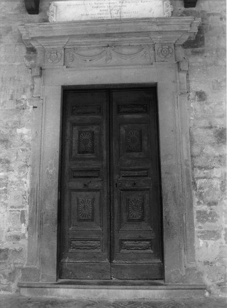 portone, opera isolata - bottega toscana (sec. XVII)