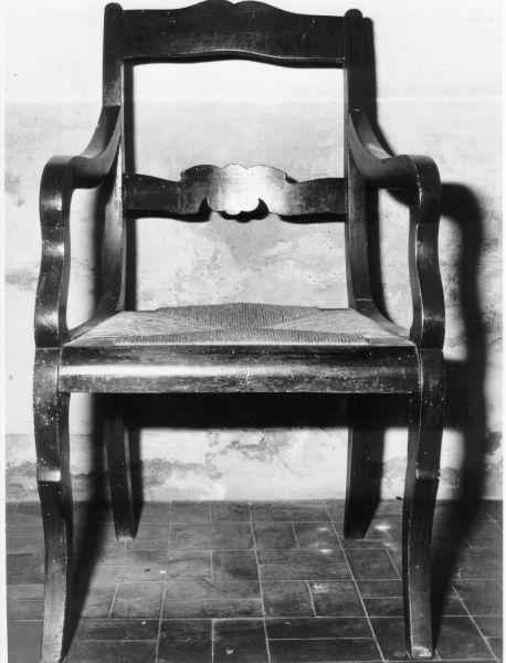 poltrona, opera isolata - ambito pisano (seconda metà sec. XIX)