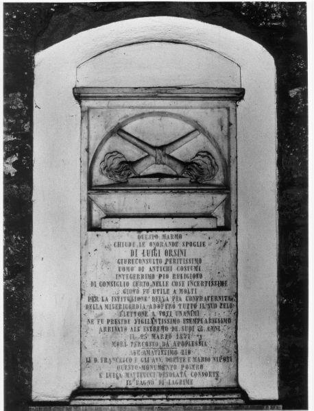 lapide, opera isolata - ambito pisano (sec. XIX)