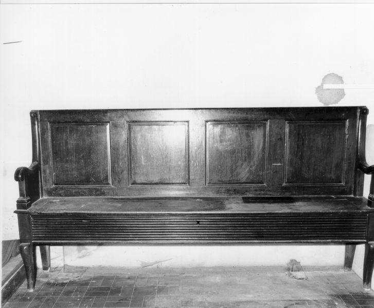 panca, opera isolata - bottega toscana (metà sec. XIX)