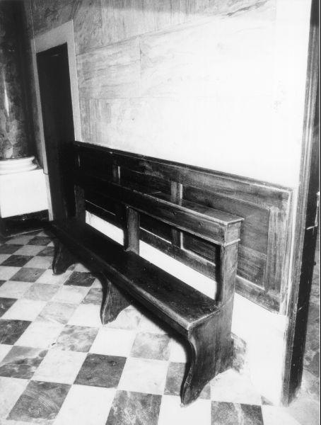 panca, opera isolata - bottega toscana (metà sec. XIX)