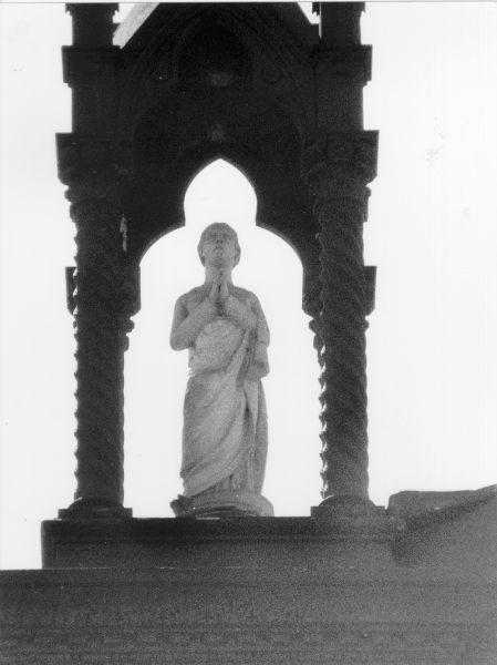 ANGELO ADORANTE (scultura, opera isolata) - manifattura toscana (metà sec. XIX)