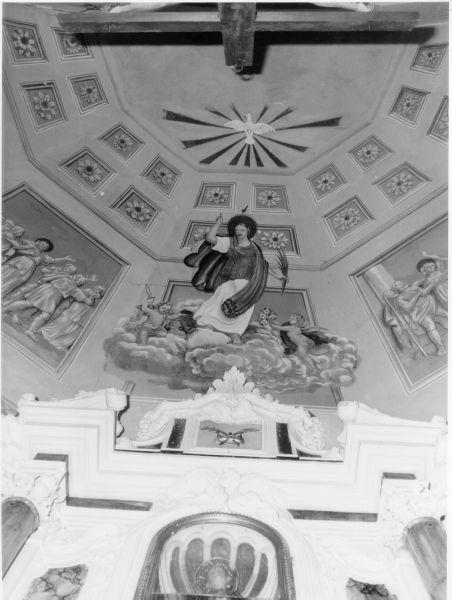 Episodi della vita di Santa Lucia: Consegna dei beni alla città di Siracusa; Preghiera sulla tomba di Sant'Agata; Martirio; Morte; Trionfo (dipinto, ciclo) - ambito toscano (prima metà sec. XVIII)