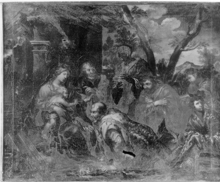 ADORAZIONE DEI PASTORI (dipinto, opera isolata) - ambito romano (seconda metà sec. XVII)