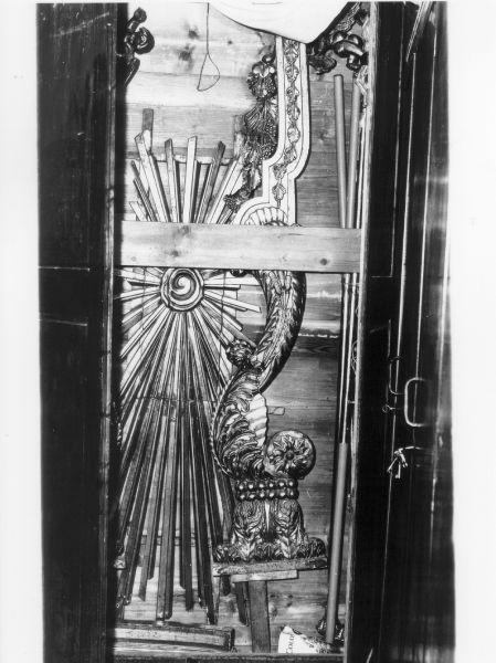 addobbo di immagine sacra, complesso decorativo - bottega pisana (fine/inizio secc. XVIII/ XIX)