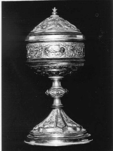 pisside, opera isolata - bottega toscana (prima metà sec. XIX)