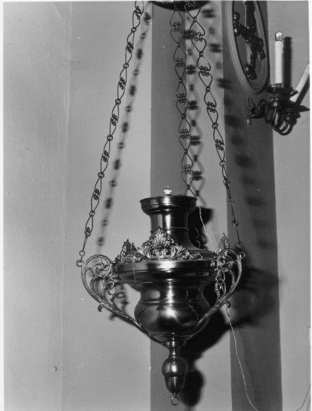 lampada pensile, serie - bottega italiana (seconda metà sec. XIX)