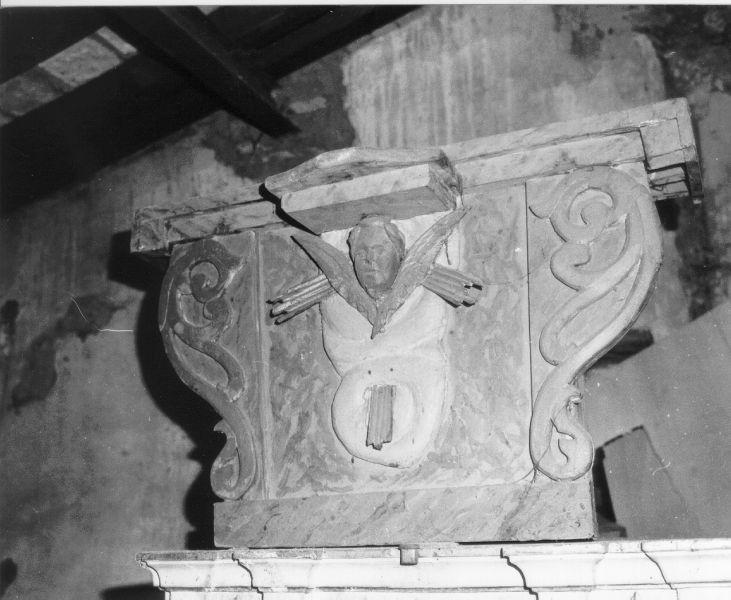 tronetto per esposizione eucaristica, frammento - bottega toscana (sec. XIX)