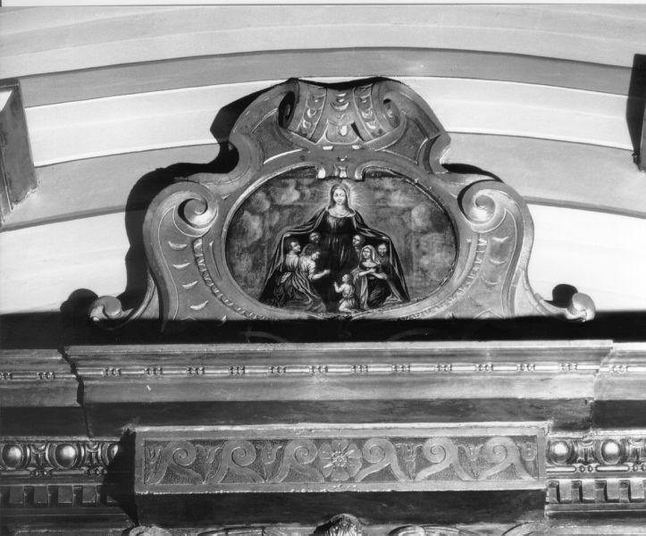 MADONNA DELLA MISERICORDIA (dipinto, opera isolata) - bottega italiana (sec. XVIII)